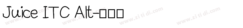 Juice ITC Alt字体转换
